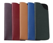 YOGO Glasses Case Soft Pouch - Artifical Leather Pocket Eyeglass Cases for Women