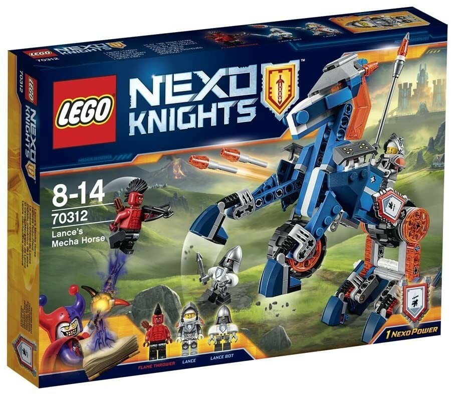 Lego Nexo Knights 70312 mécha cheval Lance figurine articulée et robot collector