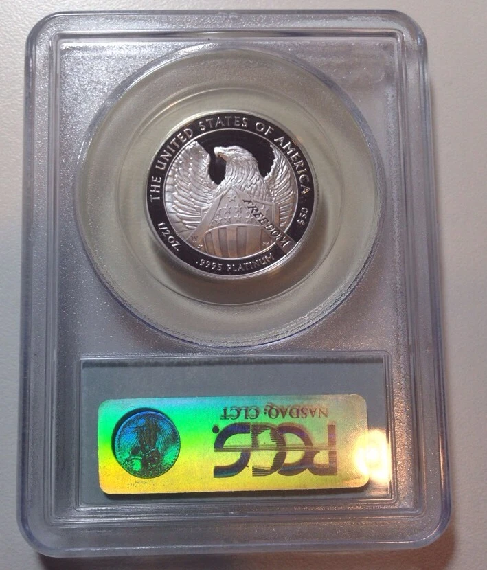 $50 1/2 Oz Platinum 2007-W PCGS PR70DCAM.  Perfect Condition. PR70 Deep Cameo - Image 2 of 2