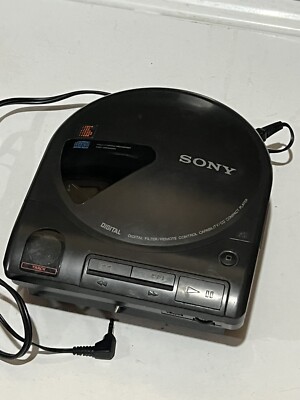 Vintage Sony D-160 Portable Compact Disc Player CD w/Car adapter