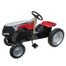 Case-IH 370 CVT "25th Anniversary" Pedal Tractor W/Silver Hood by ERTL NIB 