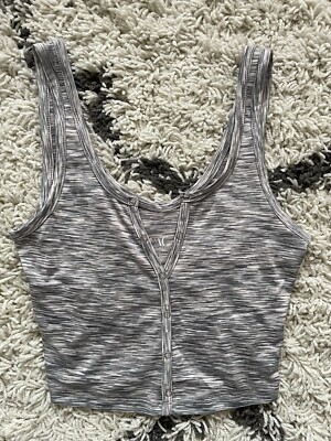 Pacsun PAC Cares Black And White Cropped Tank Top Size XS