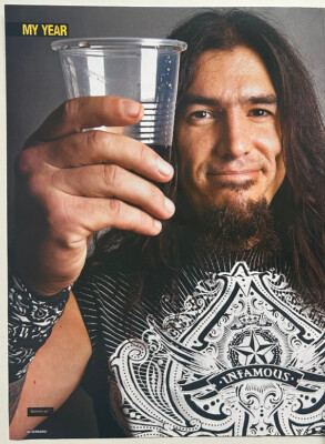 ROBB FLYNN / MACHINE HEAD - 2008 Full page UK magazine poster
