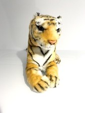Plush 18" Siberian Tiger Long Laying Down Realistic Intimidating Stuffed