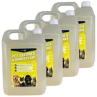 4 x FRESH 365 5L Pet Friendly Dog Cat Disinfectant Cleaner & Deodoriser - Lemon