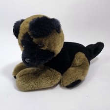 Vintage Russ German Shepherd Shep 6" Plush Puppy Dog Brown Black Stuffed Animal