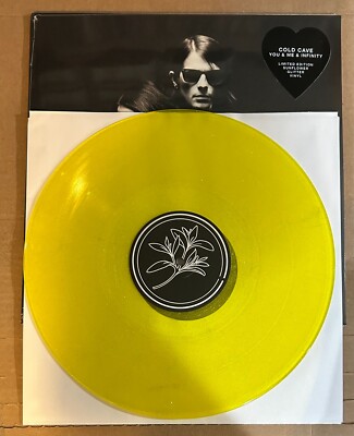 EP:  COLD CAVE - You & Me & Infinity   SEALED NEW YELLOW GLITTER VINYL