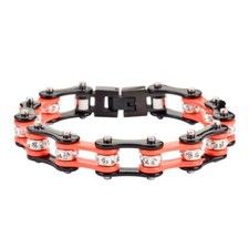 10mm Women's Stainless Steel Motorcycle Bike Chain Tennis Bracelet 55