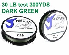 Fishing Daiwa JB4U80-300DG Dark Green 300 Yard J-Braid X4 Spool 80lb Test