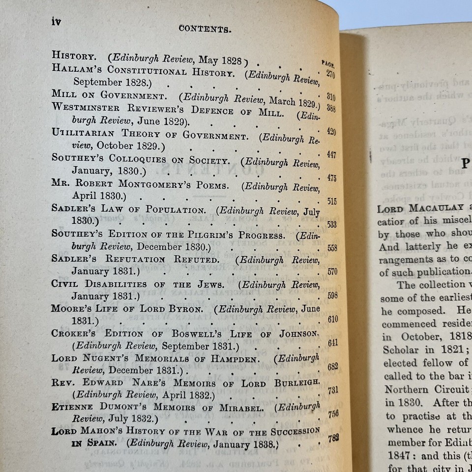 Complete Essays And Poems Macaulay 3 Volume Set Vintage Antique Rare