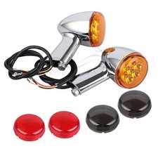 Amber Rear LED Turn Signals Lights For Harley...