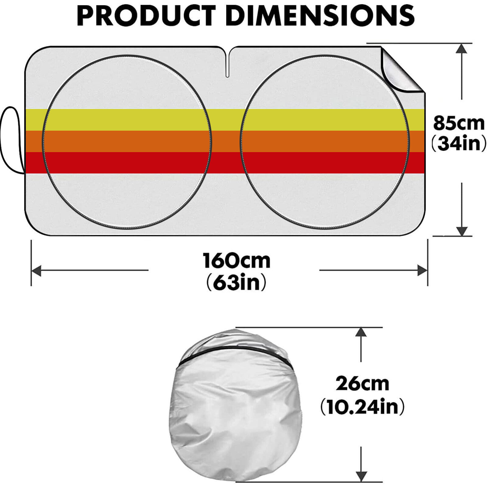 For Toyota Rav4 Tundra Car SUV Windshield Sunshade Reflective Foldable