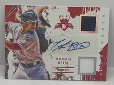 Mookie BETTS 2016 Diamond Kings Dual Relic AUTO #DKS-MO Autograph #/299 Red Sox