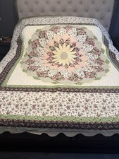 Floral King Size Quilt Patchwork 