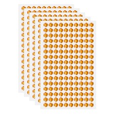 5 Sheet/800Pcs Self Adhesive Acrylic Gem 6mm Sticker Gem Stones Gold Yellow
