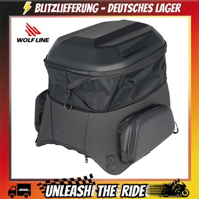 WOLFLINE Helmertasche wasserdicht Rucksack Motorrad Reise Gepäck Erweiterung