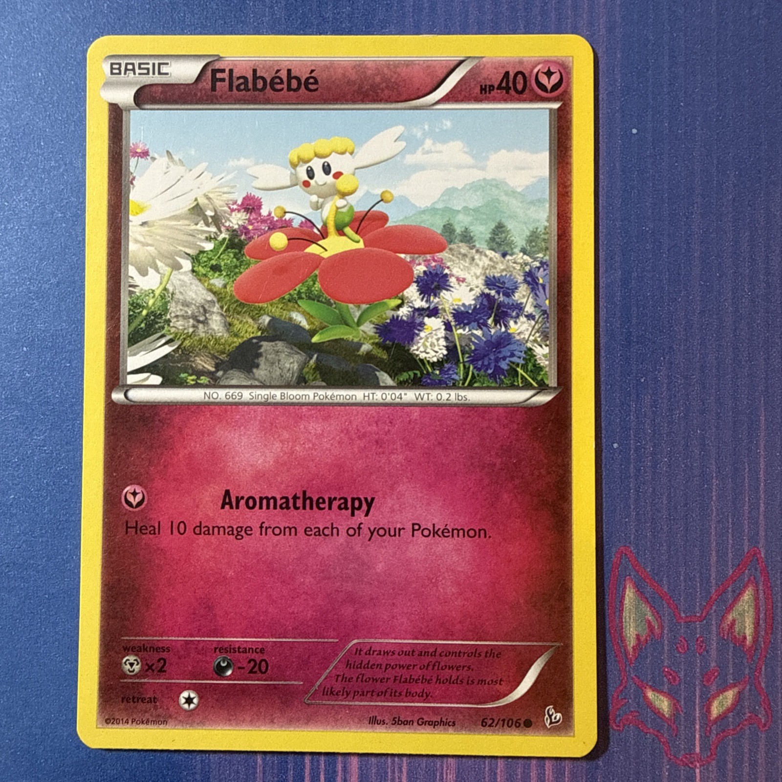 XY Flashfire - LP - Flabebe 62/106 Pokemon English (US Seller)