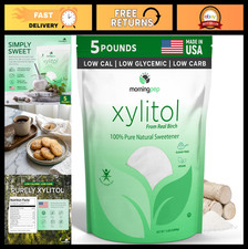 Keto-Friendly Pure Birch Xylitol Sweetener - 5 LBS, Non-GMO, Gluten-Free, No Aft