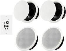 6.5'' Bluetooth in Ceiling Speakers with Wall Amplifier Receiver 600W Flush...