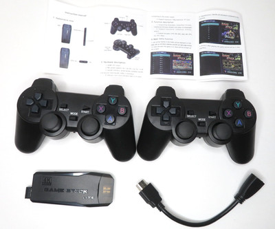New Game Stick Lite 2.4G Wireless HDMI 4K HD Retro Gaming Console 2 Controllers