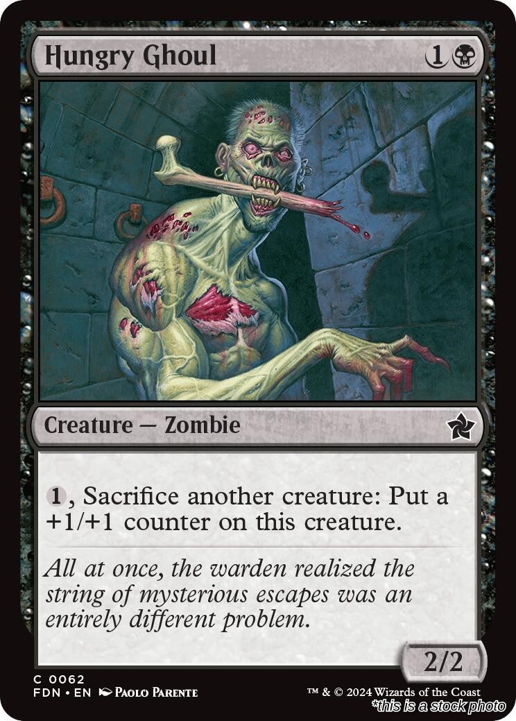 Hungry Ghoul (FDN 62), Normal, Foundations, MTG