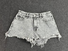 PacSun Women's High Rise Festival Distressed Cutoff Denim Shorts Size 25