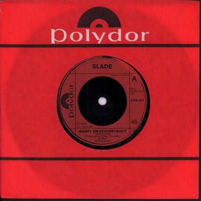 Slade Merry Xmas Everybody 7" vinyl UK Polydor 1973 Red injection label ...