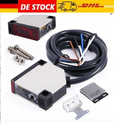 Lichtschranke Widerschein Reflexlichtschranke Sensor E3JK-R4M1 AC90-250V 3A DE