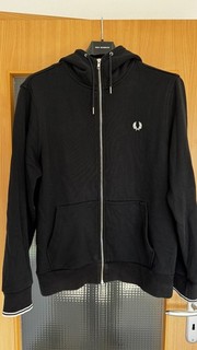 Fred Perry Sweatshirtjacke L Schwarz