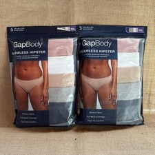 Lot of 2 GapBody Seamless Hipster Panties Womens 2XL Stretch Tagless 5 Pack