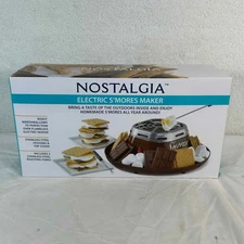 Nostalgia Electric S'mores Maker Indoor Outdoor Flameless Heater SMM200 NEW