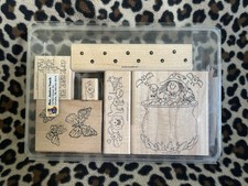 Vintage Set Stampin  Up Wood Mounted Rubber Stamps, Holidays 1995  1999