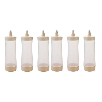 6 Stück Squeeze Squirt Gewürzflaschen Ketchup Flasche Senfsauce8839