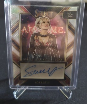 2023 Select WWE Scarlett #SL-SCL Signature Selections Silver Prizm Auto