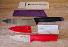 Tupperware 2 x A-Serie Universal-Serie Ergonomic Kochmesser+Universalmesser Neu