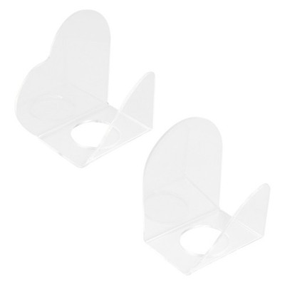 2Pcs Durable Acrylic Makeup Palettes for Salon Hand Mixing Custom Shades