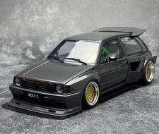 OTTO 1/18 Volkswagen GOLF II GTI 2nd Golf 2 Gray Resin Car Model OT476