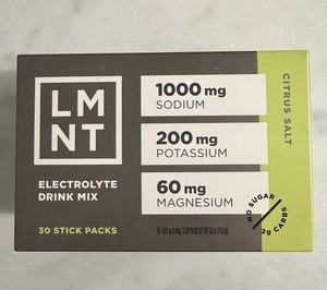 LMNT Zero Sugar Electrolytes CITRUS Salt Drink Mix 30 Sticks EXP 2027