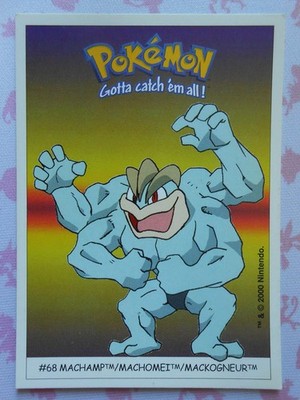 MACKOGNEUR / MACHAMP #68 - DUNKIN BOOMER 2000 - POKEMON KARTE - SEHR GUTER ZUSTAND