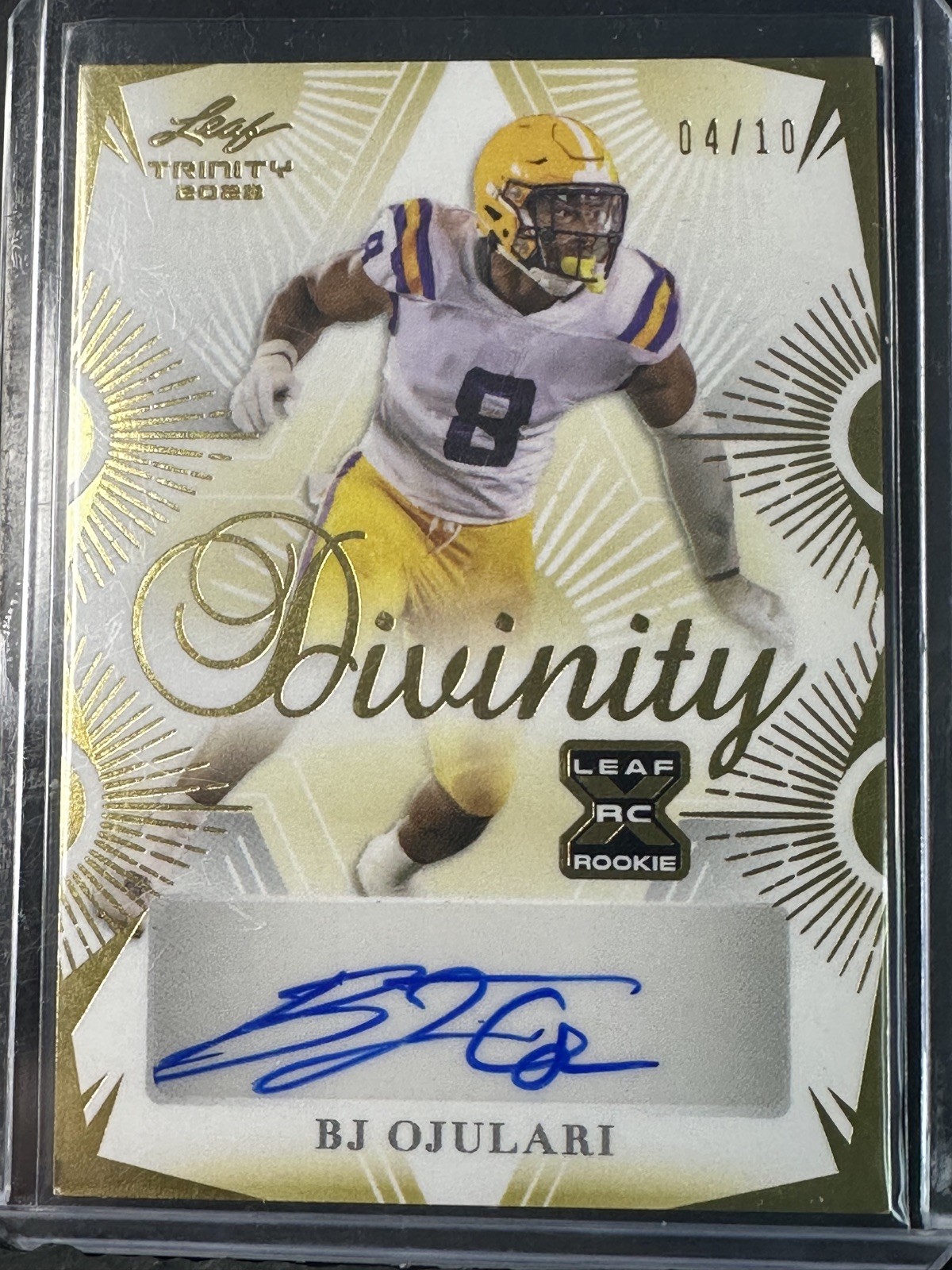 2023 Leaf Trinity - Divinity Signatures BJ Ojulari #D-BJO /10 (AU, RC) 