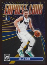 2023-24 Panini Donruss Optic Luka Doncic #3/10 Gold Prizm Holo Express Lane #13