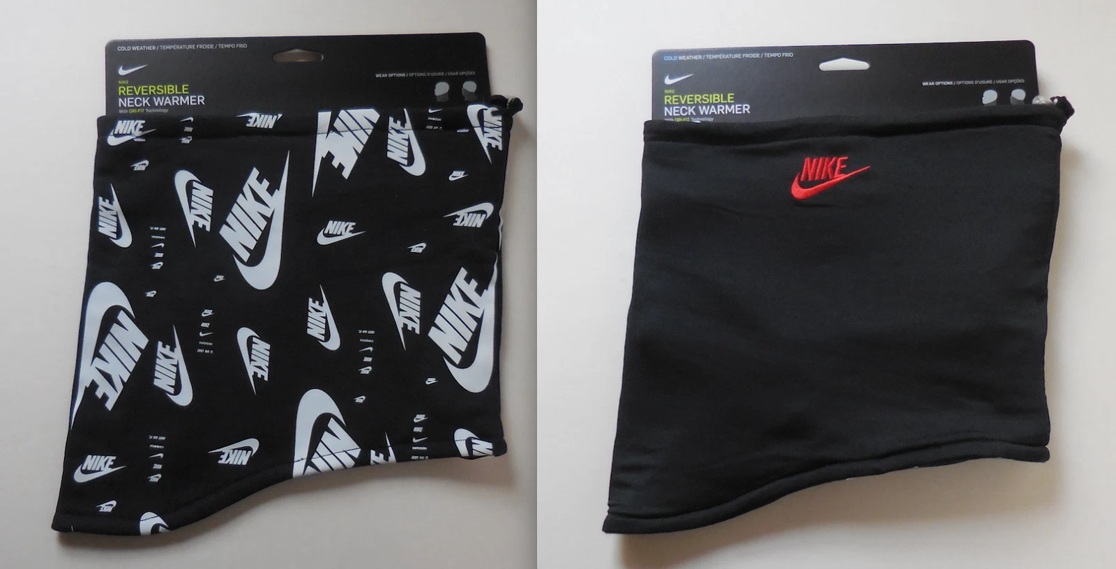 Nike Neck Warmer Reversible Club Printed Unisex Black/White/LT Crimson