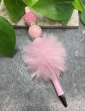 Handmade Acrylic Rhinestone Beads Black Ink Fluffy Pen New Free Ship C1153