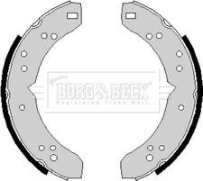 Image of Borg & Beck BBS6150 Brake Shoe Set Rear Fits Austin Ford Morris Triumph