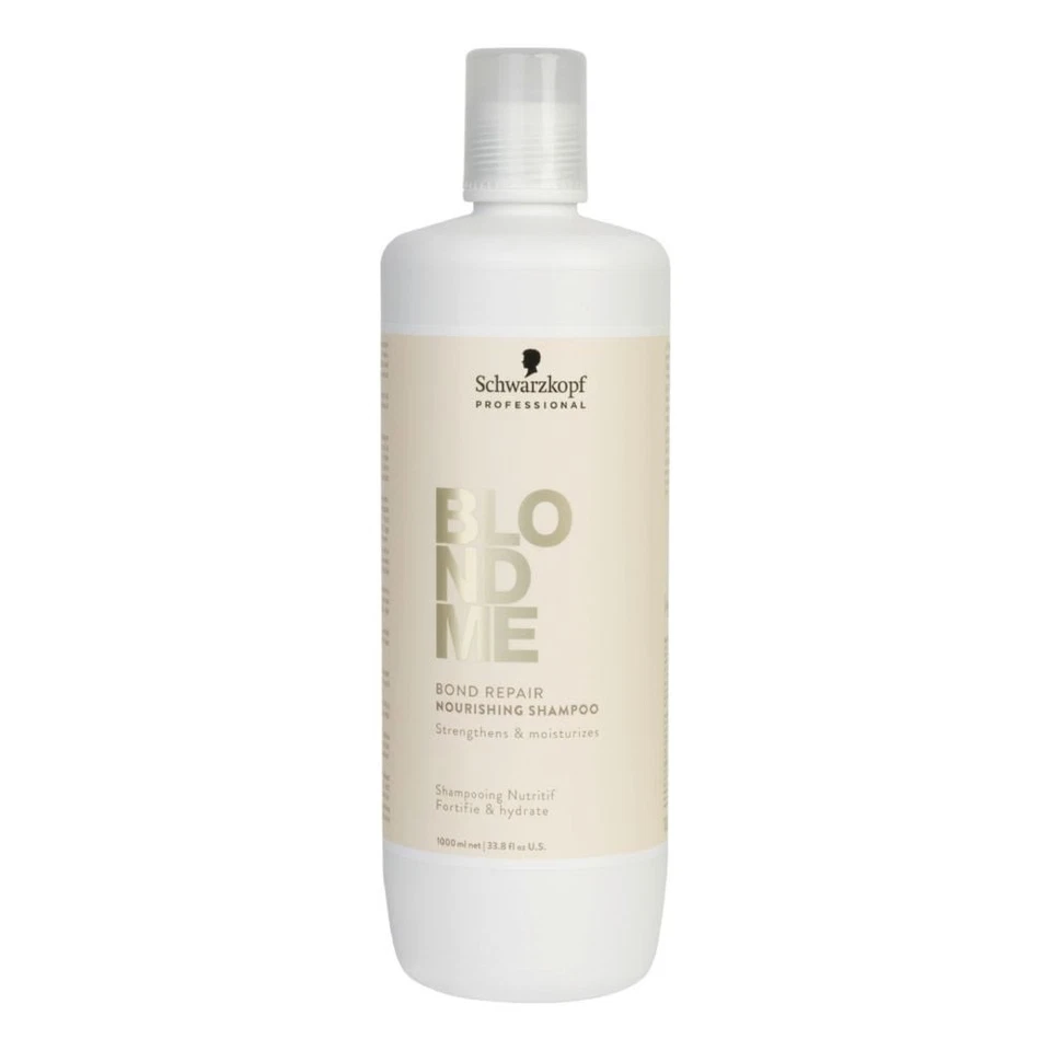 Schwarzkopf BlondMe Bond Repair Nourishing Shampoo 1000ml - Free P&P - Image 1 of 1