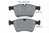 Pagid Bremsbelagsatz Scheibenbremse T1802N FüR Mercedes GL Klasse X164 W164 W251