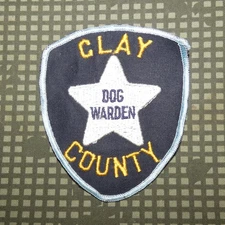 Vintage Clay County Dog Warden (AL) Embroidered Patch (Alabama)
