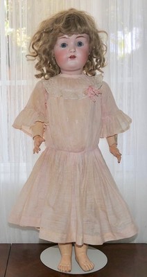 1900s J.D.K  Kestner German #214 Doll 25'' Alphabet Series Original Stamped Body