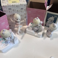 Lot Of 4 Precious Moments Figurines Enesco Lord Turned My Life Around Covers