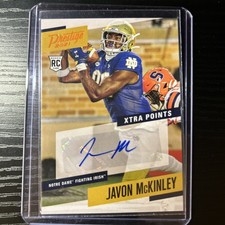 JAVON MCKINLEY 2021 PRESTIGE DRAFT ROOKIE ORANGE XTRA POINTS RC AUTO 